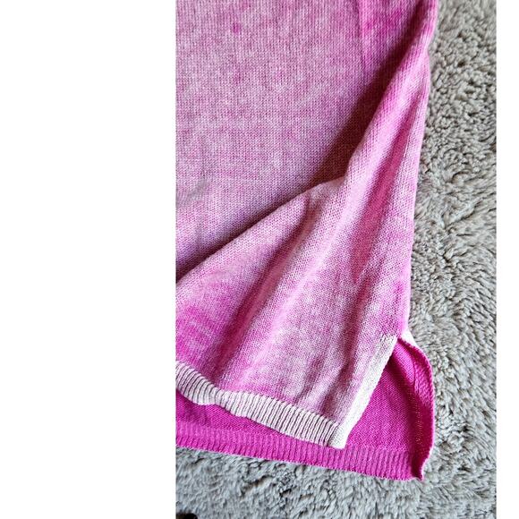 Sundance Ribbed Hem Sweater Short Sleeve, 100% Cotton, Split Hem, Womens Sz XL - Picture 5 of 7